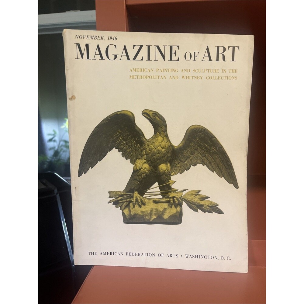 Vintage November 1946 MAGAZINE OF ART: The American Federation of Arts